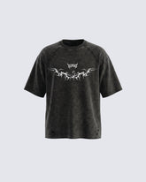 Vintage Bleach Washed Tribal Wing T-shirt