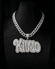 KIIKIO-Full Zirconia Alloy Cuban Link Necklace