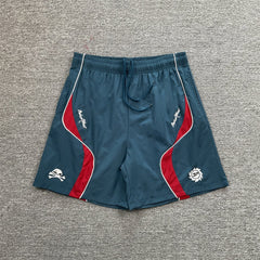 Broken Planet Embroidered Color Block Sports Shorts