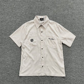Broken Planet Striped Embroidered Short Sleeve Shirt