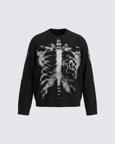 American High Street Dark Skeleton Long Sleeve T-Shirt