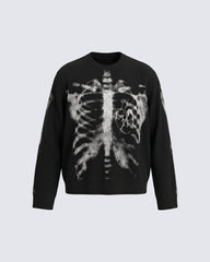 American High Street Dark Skeleton Long Sleeve T-Shirt