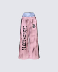 Double-Layer High Street Wide-Leg Pants