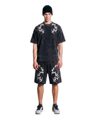 Vintage Washed Tribal Print T-Shirt