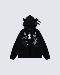 American Style Graphic Hoodie Subculture
