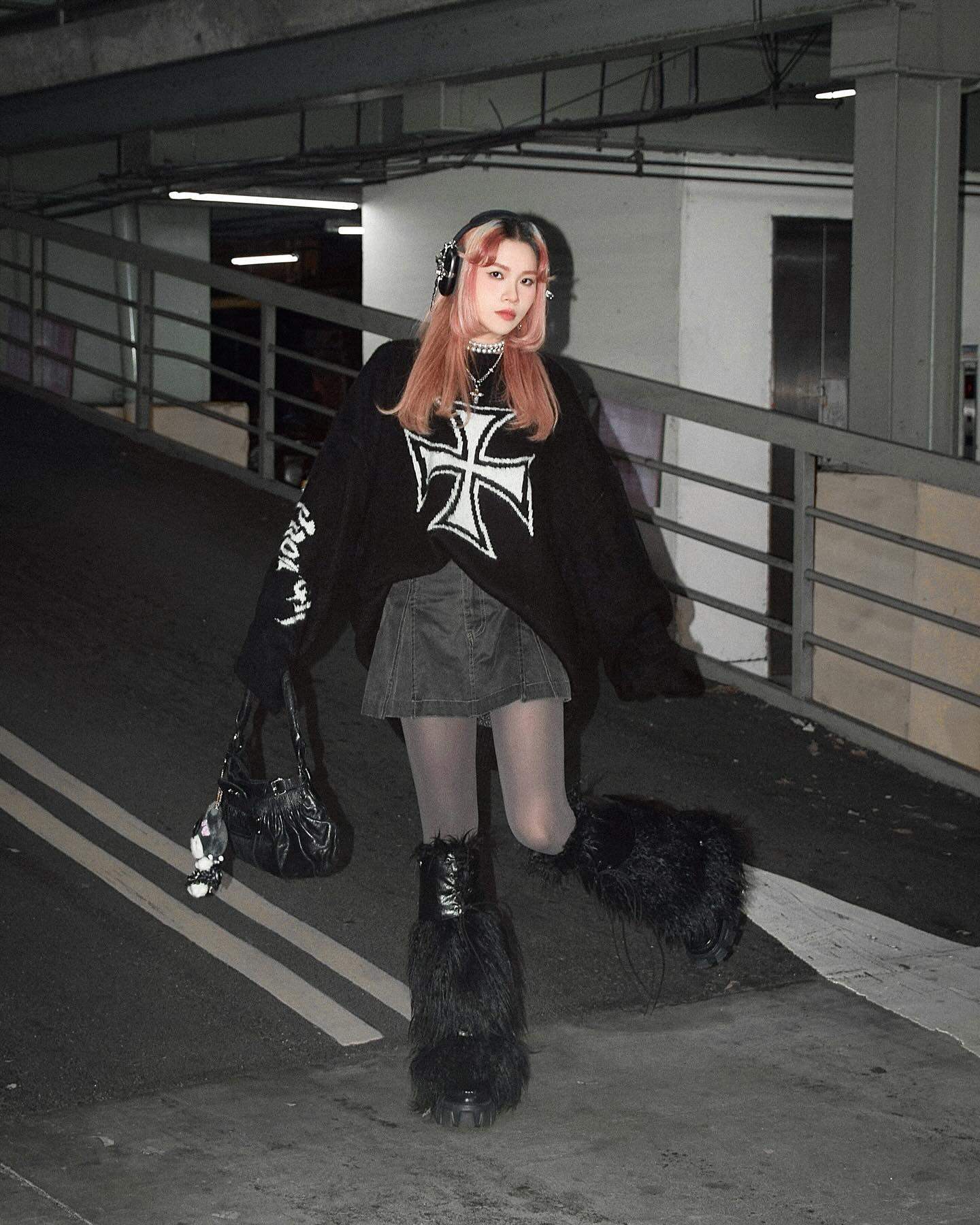 Iron Cross Jacquard Knit