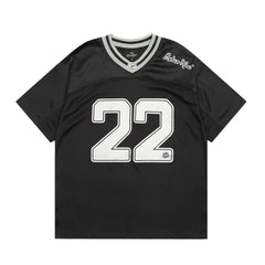 Broken Planet Retro Mesh V Neck Jersey Tee