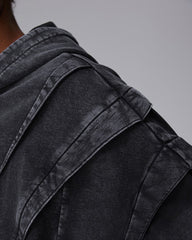 KIIKIOCLUB—Deconstructed Armor Zipper Hoodie