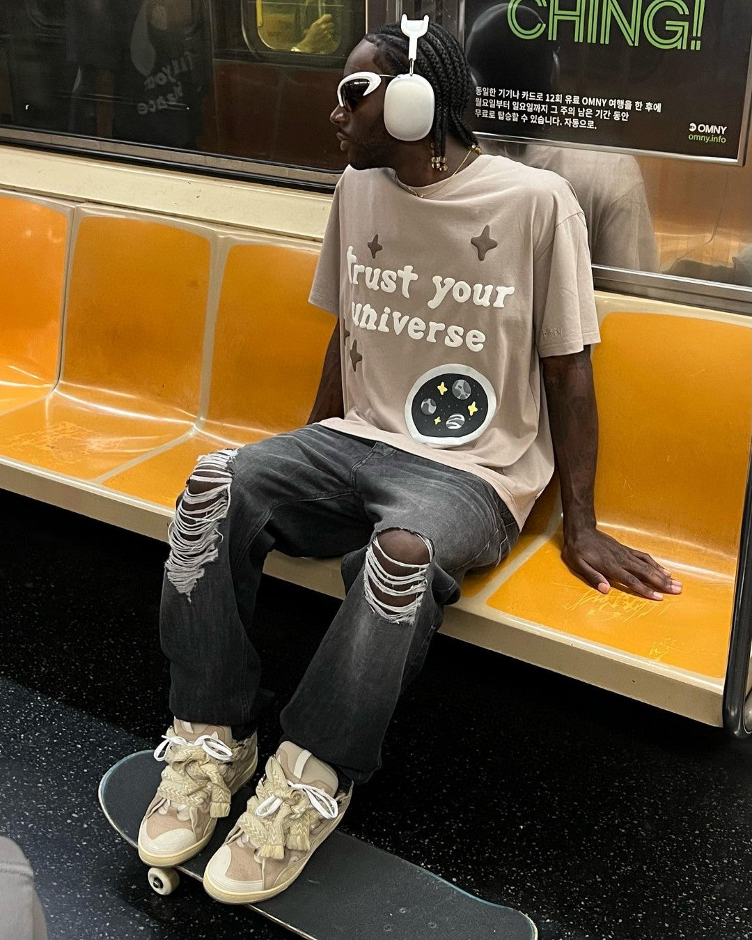 Broken Planet Trust Your Universe Puff Print Tee