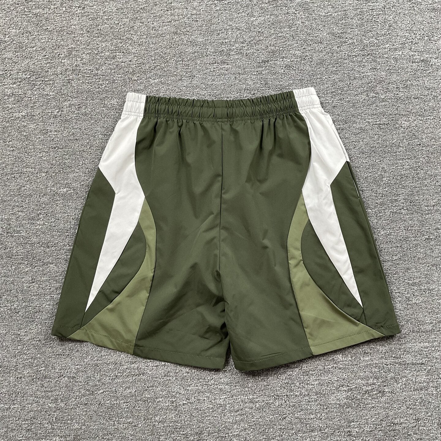 Broken Planet Embroidered Retro Color Block Shorts
