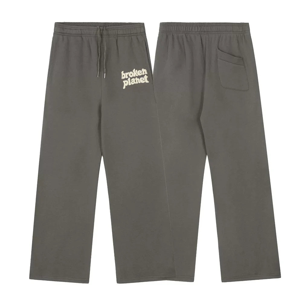 Broken Planet Puff Print Heavy Fleece Sweatpants