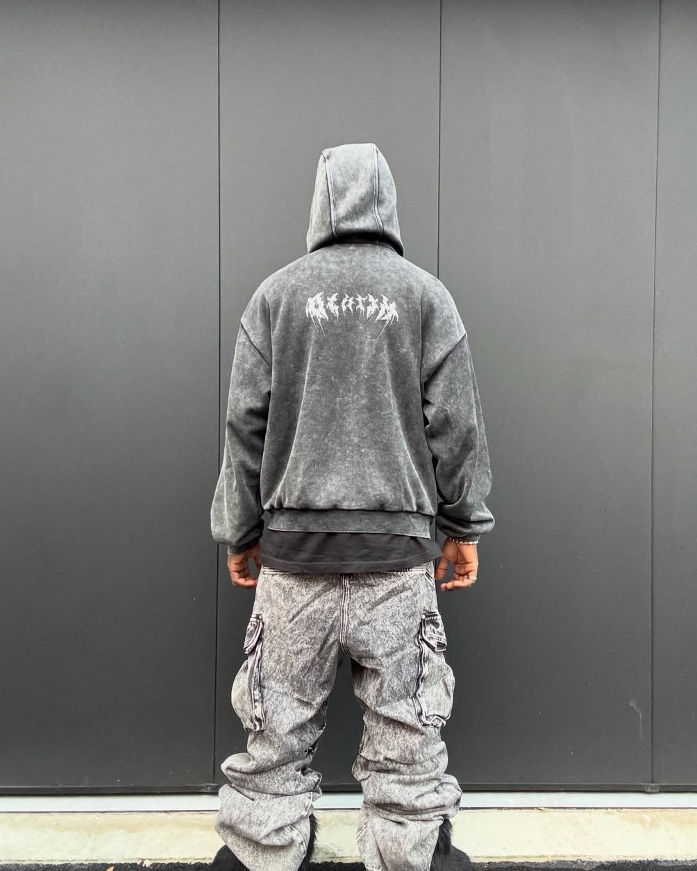 KIIKIO Stonewashed Balaclava Integrated Hoodie