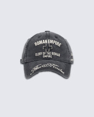 Vintage Washed Roman Letter Embroidery Baseball Cap