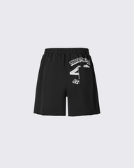 Vintage Logo Print Cotton Shorts